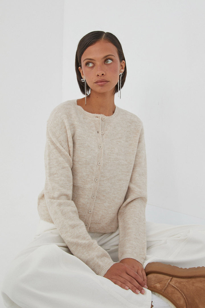 Drune | Bunter Unifarbener Damen-Cardigan
