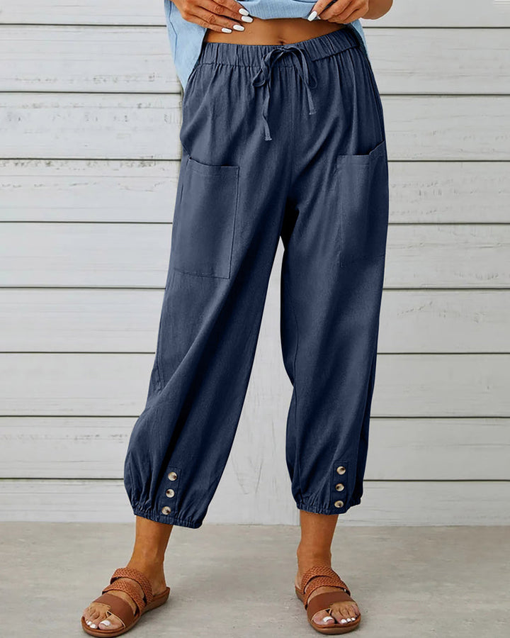 Drune | Lockere Hose Mit Hoher Taille
