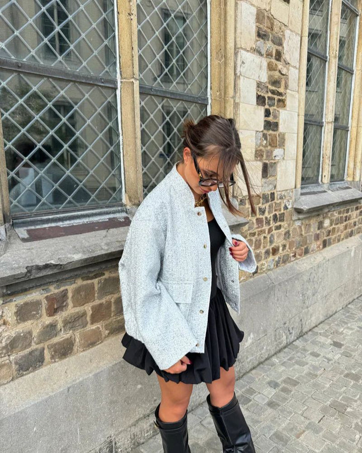 Drune | Pailletten Bomberjacke