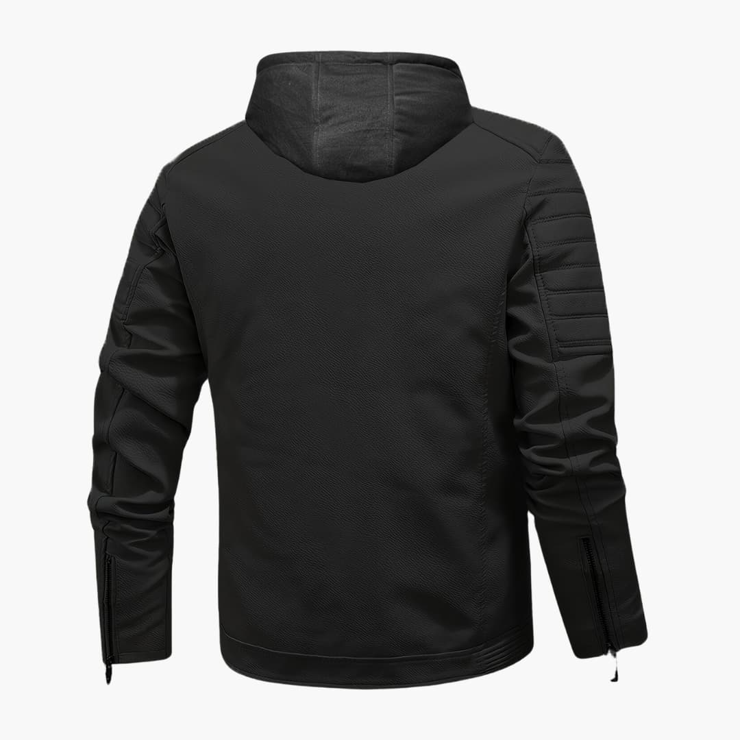 Drune | Softshell-Jacke mit Kapuze winddichte Jacke