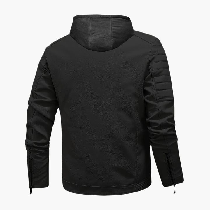 Drune | Softshell-Jacke mit Kapuze winddichte Jacke