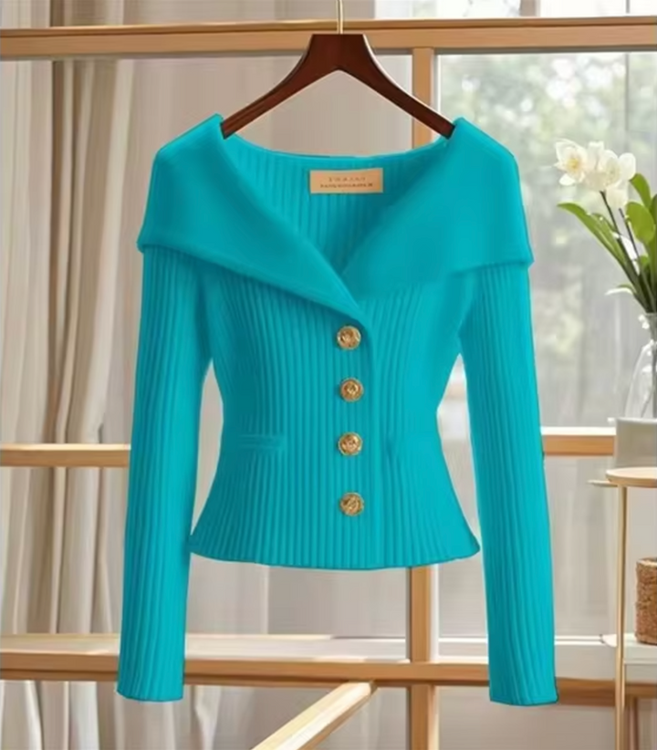 Drune | Gestrickte Kurze Strickjacke