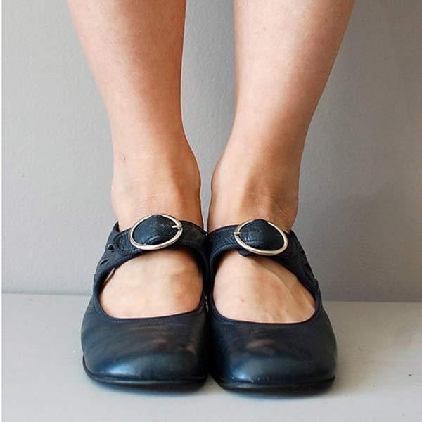 Klassische orthopädische Schuhe mit runder Spitze Drune