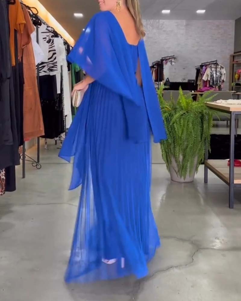 Drune | Elegantes Maxi-Kleid mit Rundem Ausschnitt