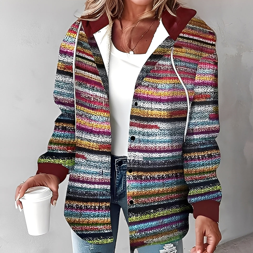 Drune | Bequeme, warme Damen-Hoodie-Jacke