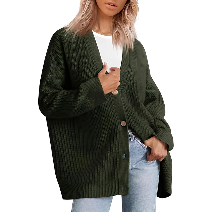 Drune | Lässiger Oversize Cardigan für Frauen