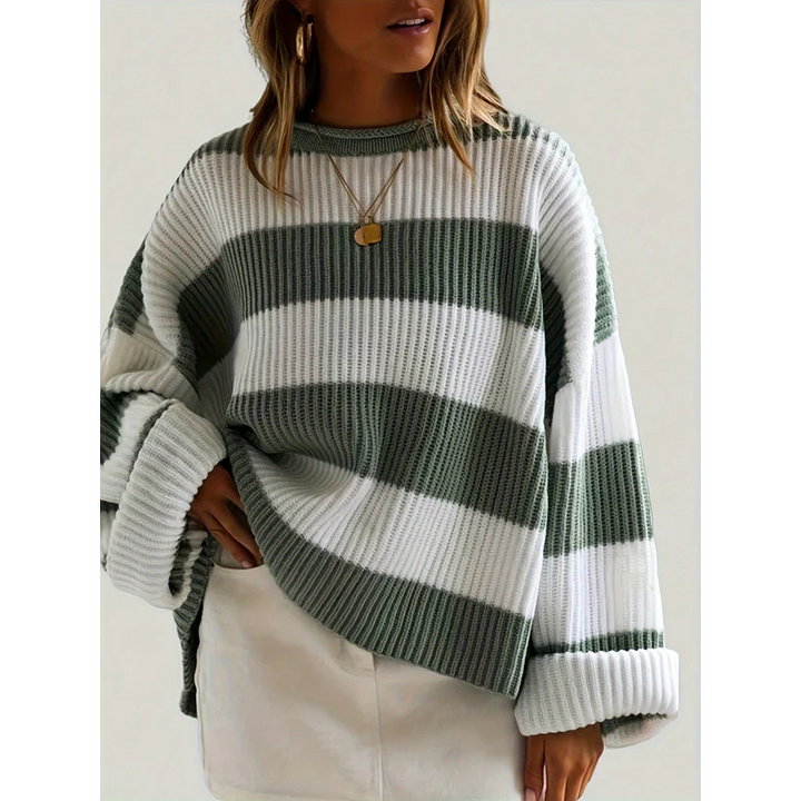 Drune | pullover strick - Gestreift & Oversize