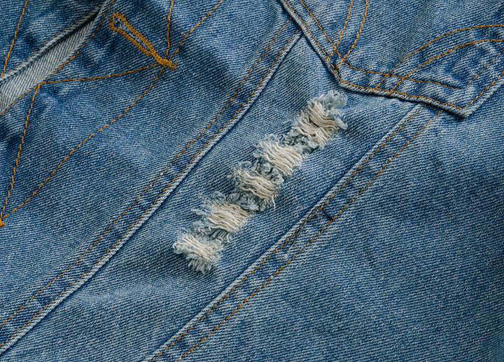 Drune Stylische Denim Weste für Herren