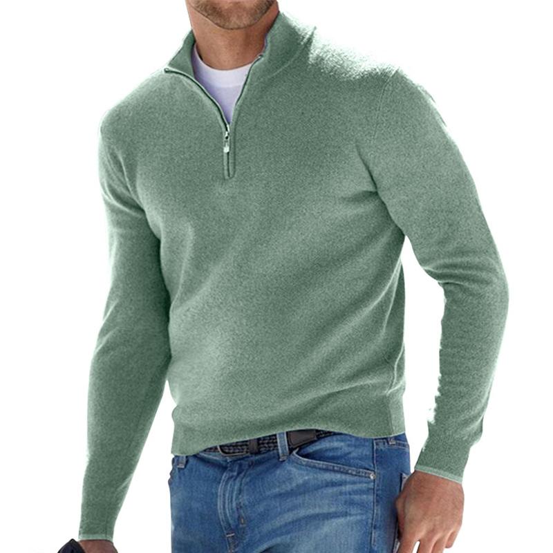 Drune | Klassischer Herren-Pullover mit Reißverschlusskragen