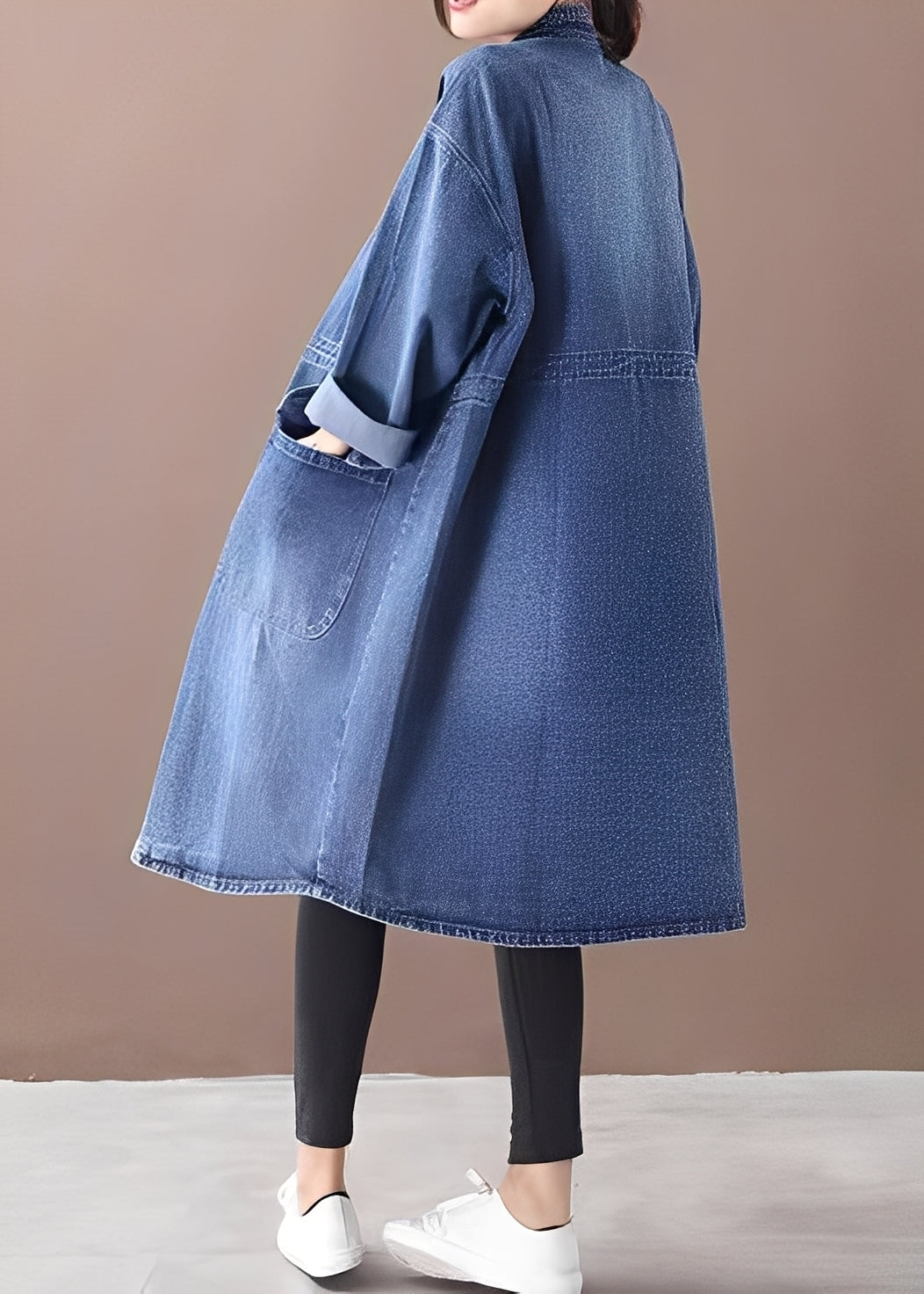 Drune | Damenjeansjacke im legeren Stil mit Stehkragen