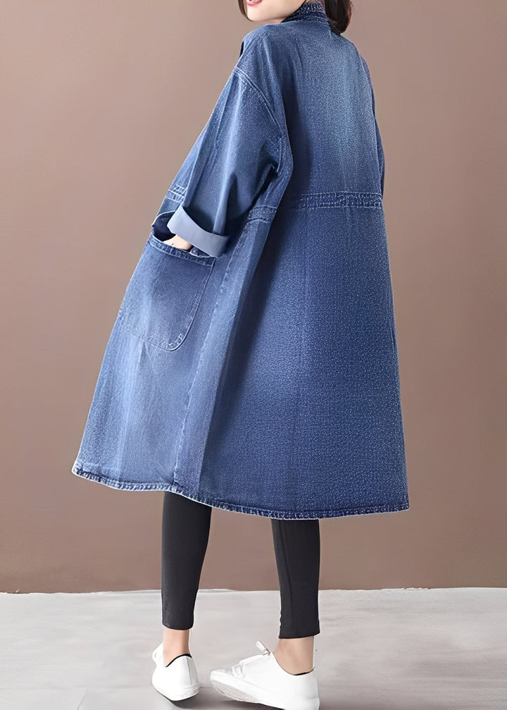 Drune | Damenjeansjacke im legeren Stil mit Stehkragen