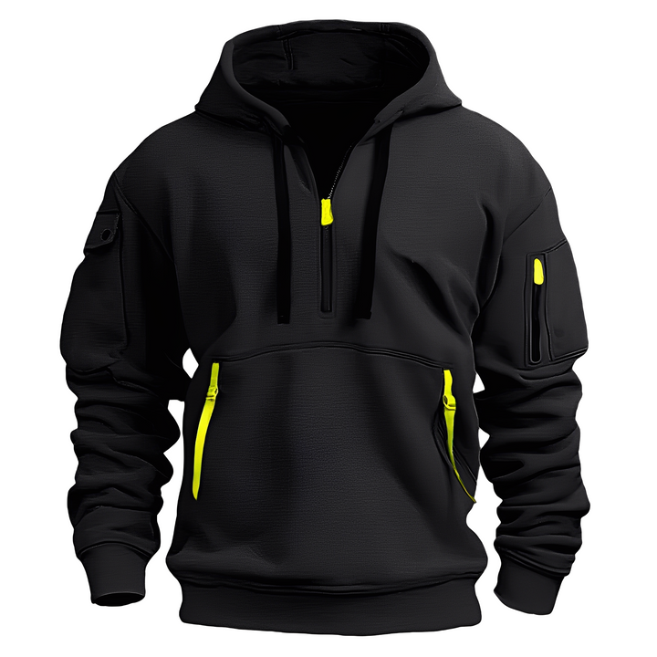 Drune | Lässiger, lockerer Hoodie mit Reißverschluss für Männer