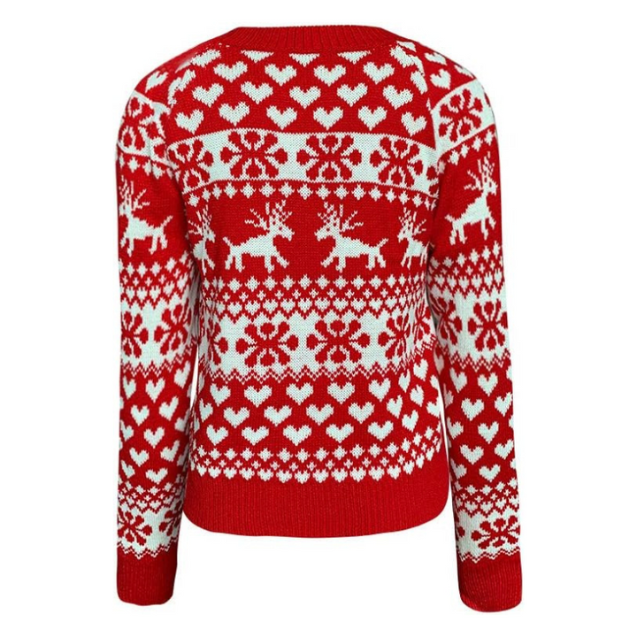 Drune | Rote Strickpullover - Weinachten