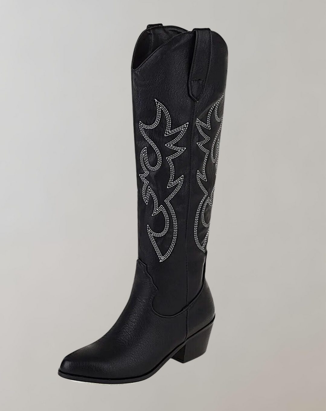 Drune | Bestickte Kniehohe Westernstiefel
