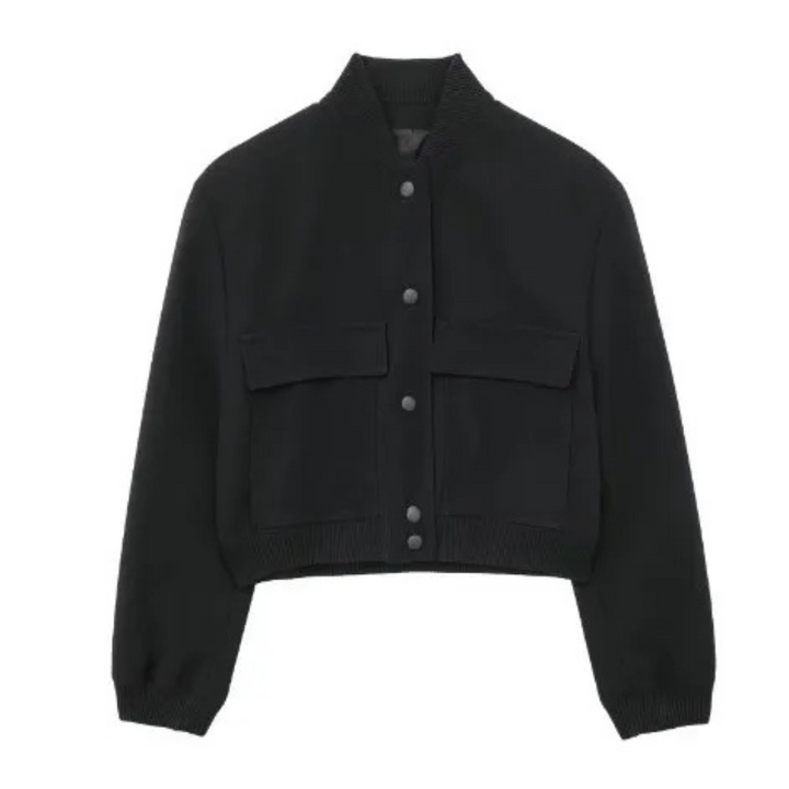 Drune | Kurze Jacke mit Rundhalsausschnitt für Frauen