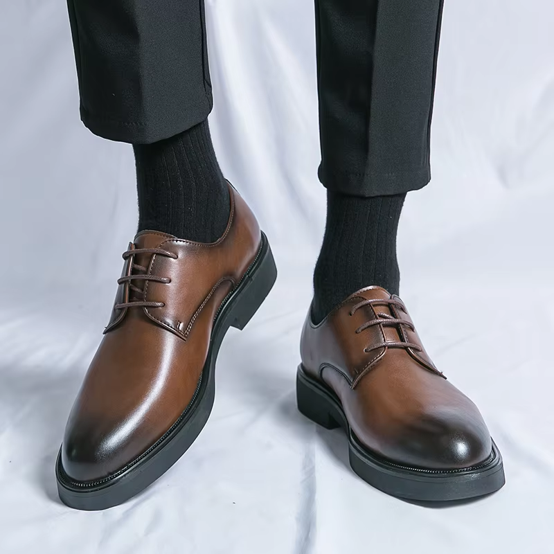 Drune | Elegante Herrenschuhe Aus Leder Mit Schnürung Und Rutschfester Sohle