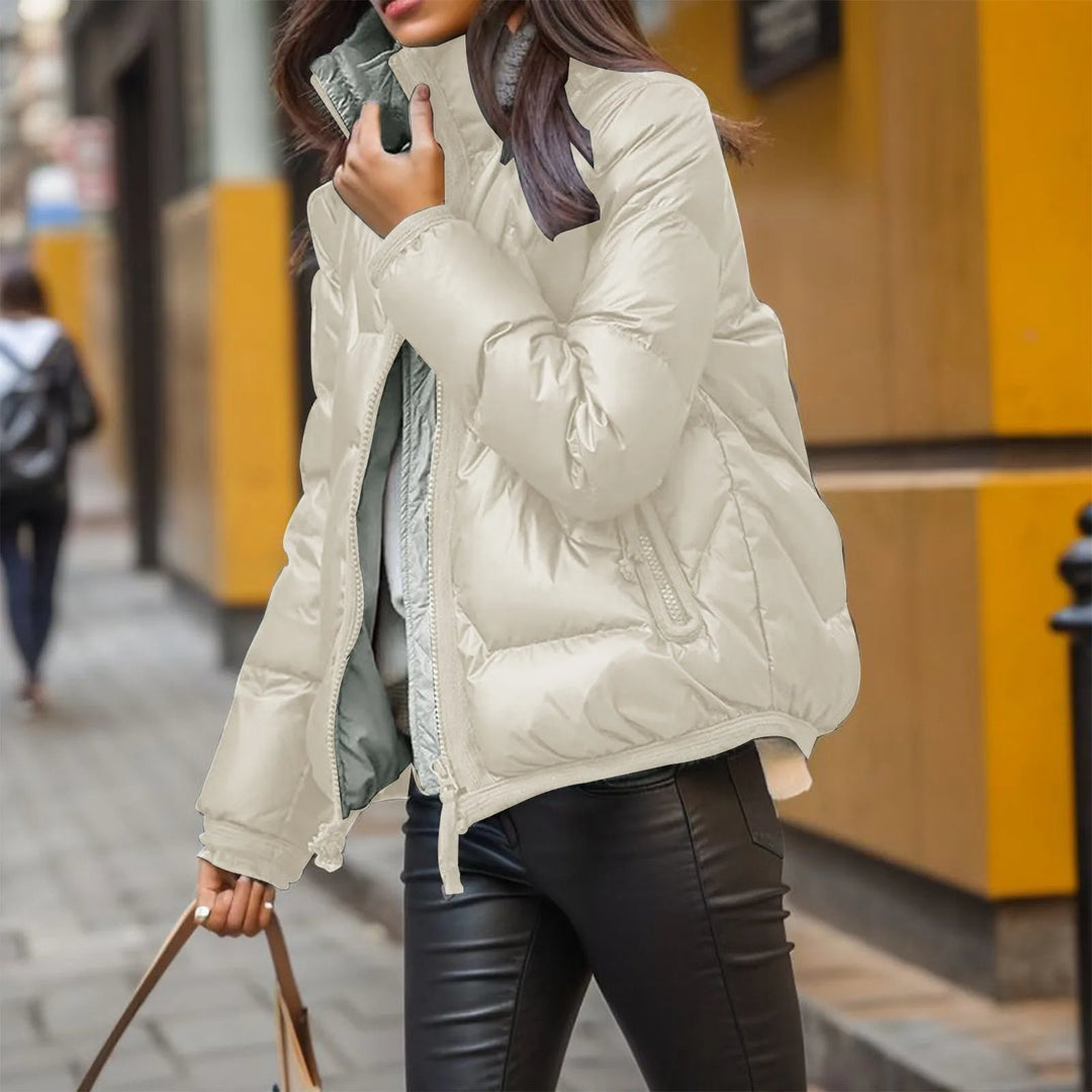 Drune | Stylische Steppjacke mit Glänzendem Finish