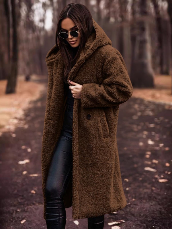 Drune | Damen-Trenchcoat mit Gürtel und doppelt geknöpftem Verschluss