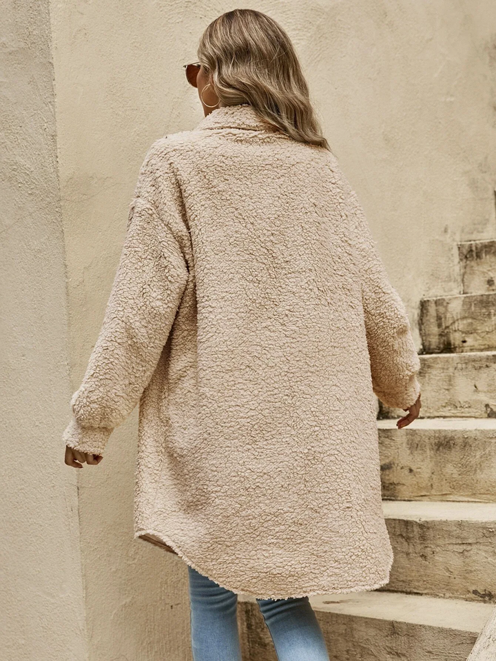 Drune | Teddyjacke - bequeme lange Damenjacke