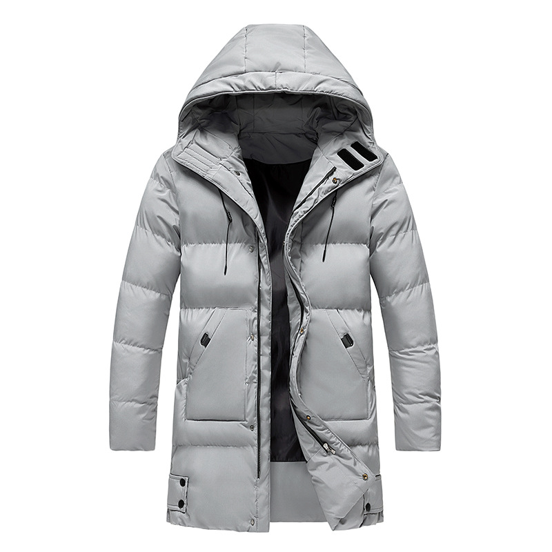 Drune | Herren Langer Wintermantel Mit Verstellbarer Kapuze Und Reißverschluss Design