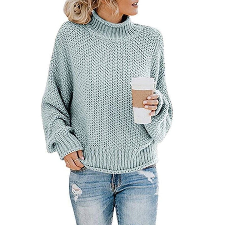 Drune | Strickpullover - Hoher Rollkragen - Grobstrick - Lockere Passform - Weich und Warm
