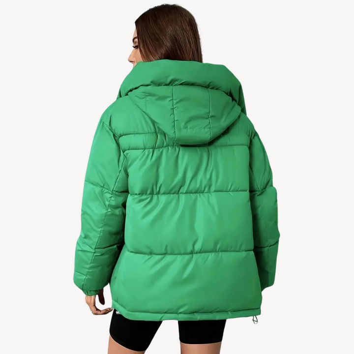 Drune | Damen Hoodie Pufferjacke