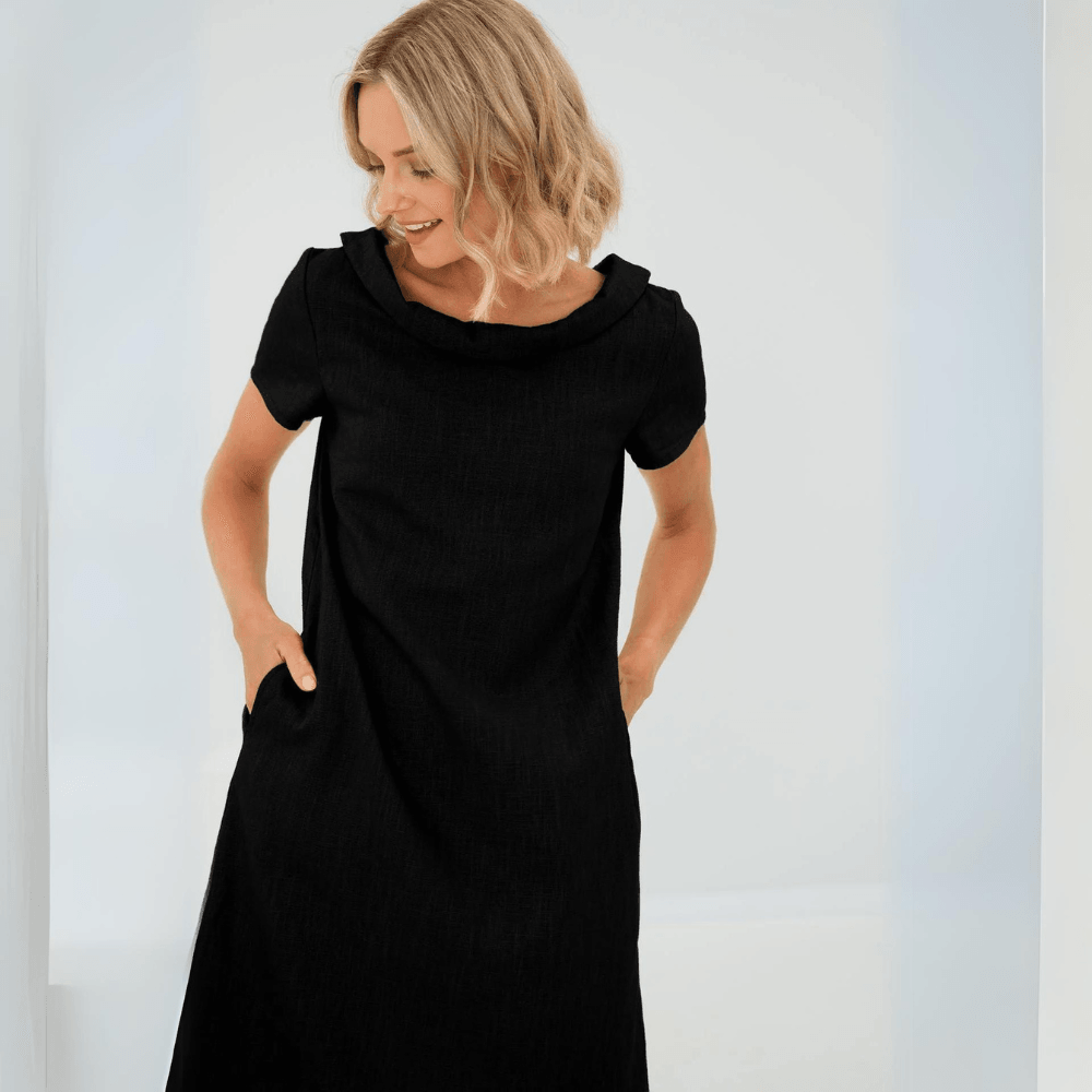 Drune | Lässiges Leinenkleid Für Damen
