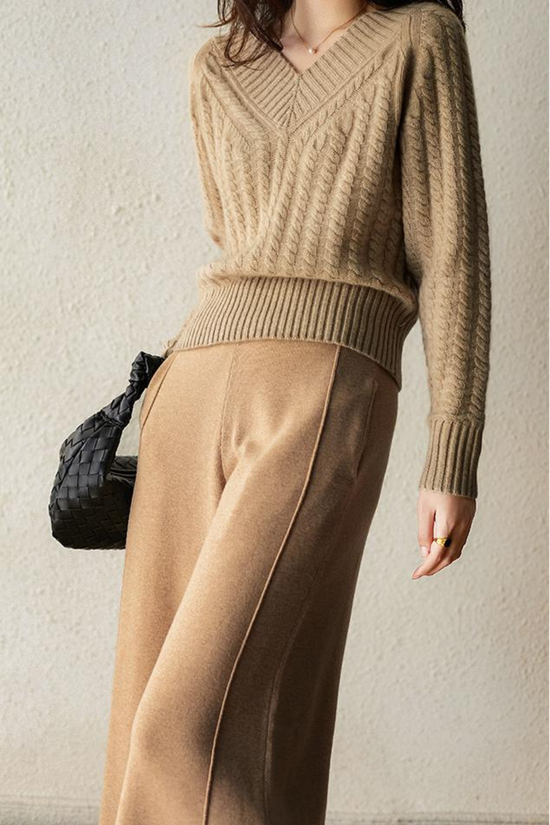 Drune | Pullover aus Strick mit V-Ausschnitt für Damen