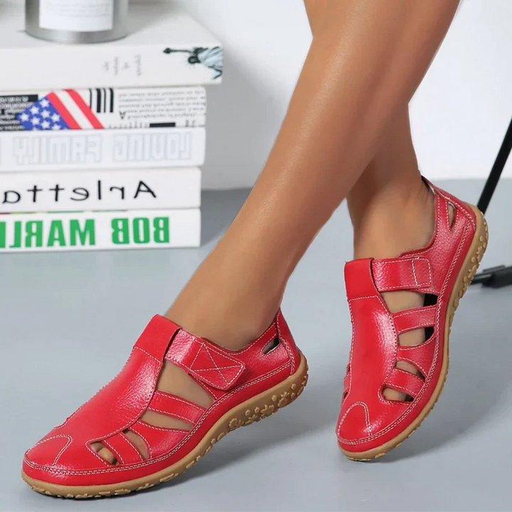 Drune | Orthopädische Retro Sandalen Rutschfest