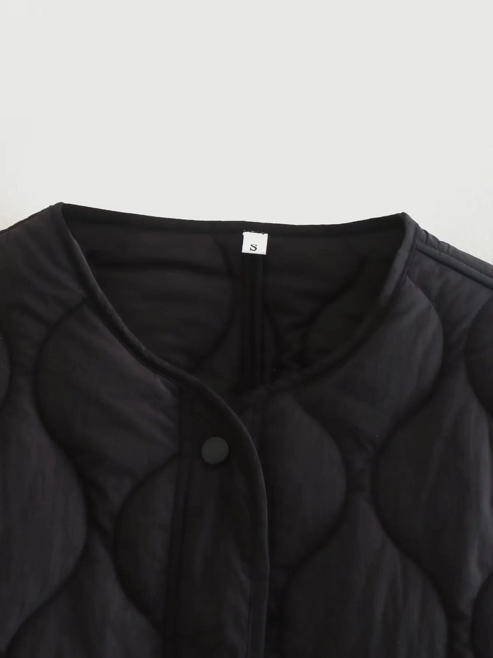 Drune | Gepolsterte Jacke Damen, Leichtes Übergröße Modell Mit Taschen, Knopfverschluss