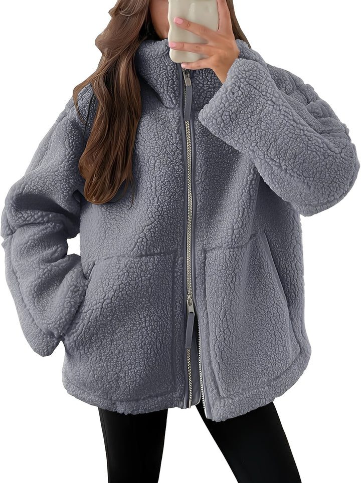 Drune | Elegante Damenwolljacke mit Reißverschluss