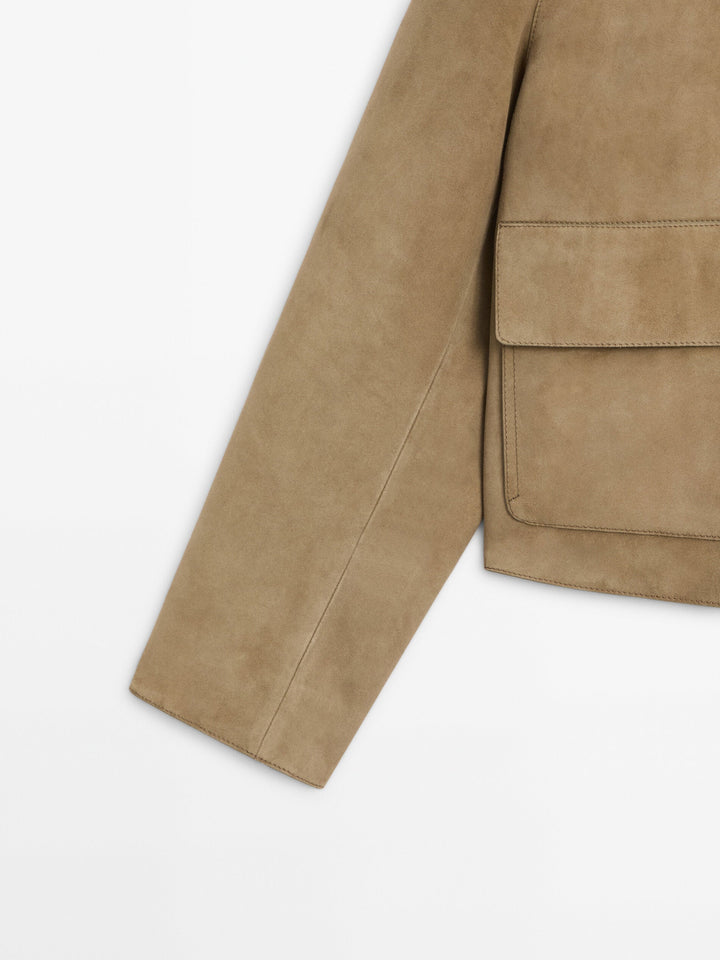 Drune | Wildleder Cropped Jacke
