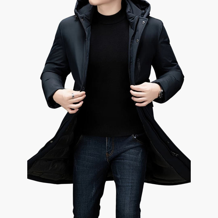 Drune | Stilvolle Winterjacke mit Kapuze für Männer