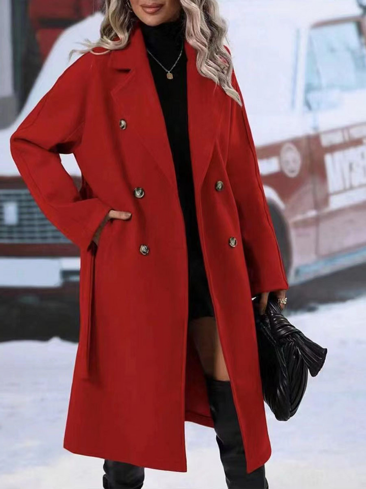 Drune | Klassischer Damen Trenchcoat Mit Doppelknopfverschluss