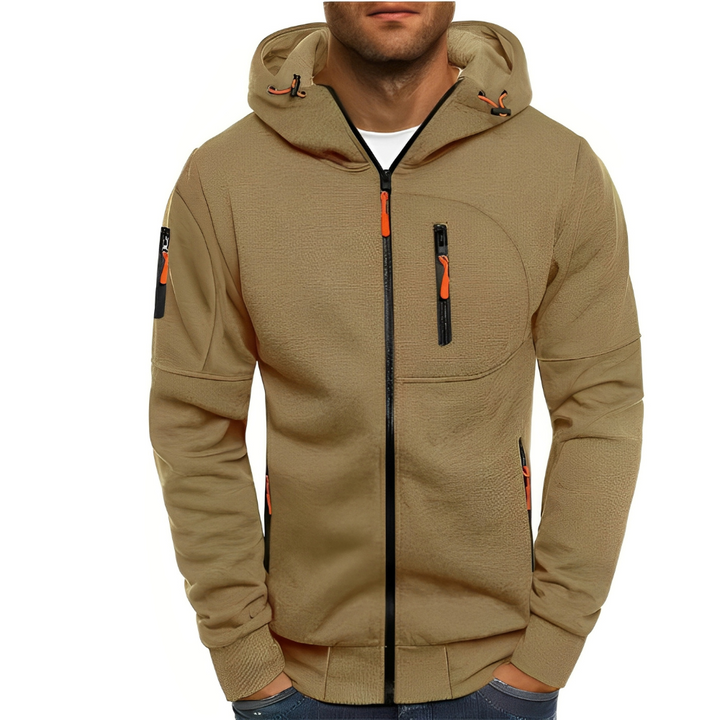 Drune | Freizeit Zip-Up Jacke mit Kapuze für Herren