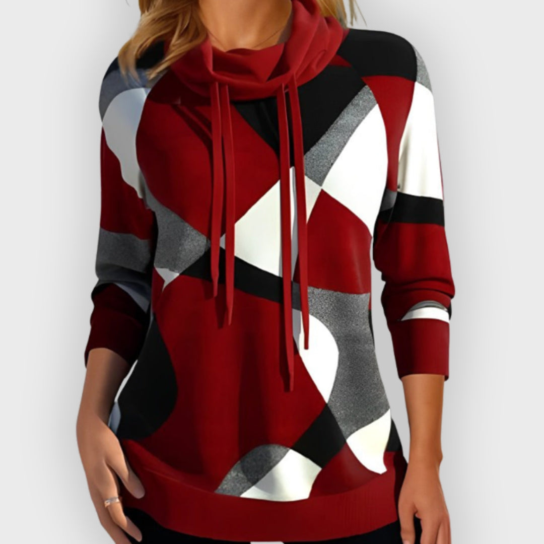 Drune | Stylischer Color Block Kapuzenpullover