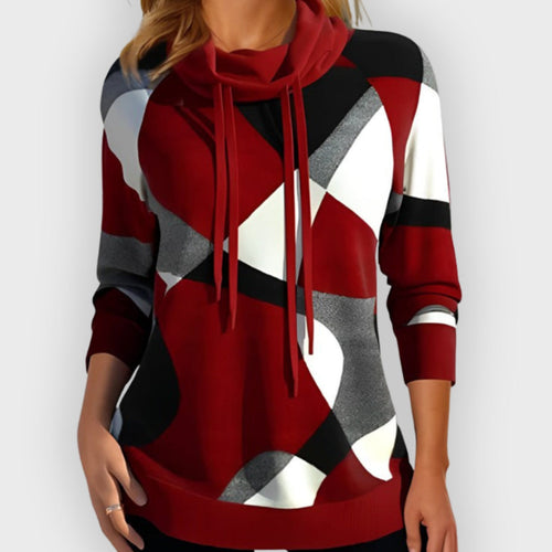Drune | Stylischer Color Block Kapuzenpullover