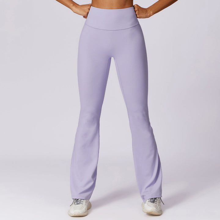 Drune | Stylische Fitness Hohe Taille Flare Yoga-Hose
