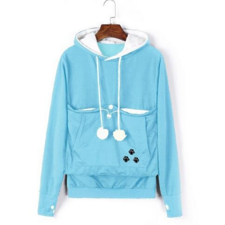 Drune | Hoodie - Pullover mit Kapuze - Katzentasche