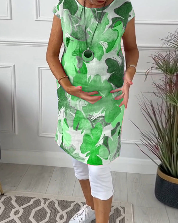 Drune | Lässiges Longtop mit Farbenfrohem Blumenprint