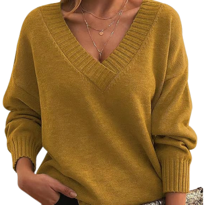 Drune | Schicker V-Ausschnitt Pullover für Frauen