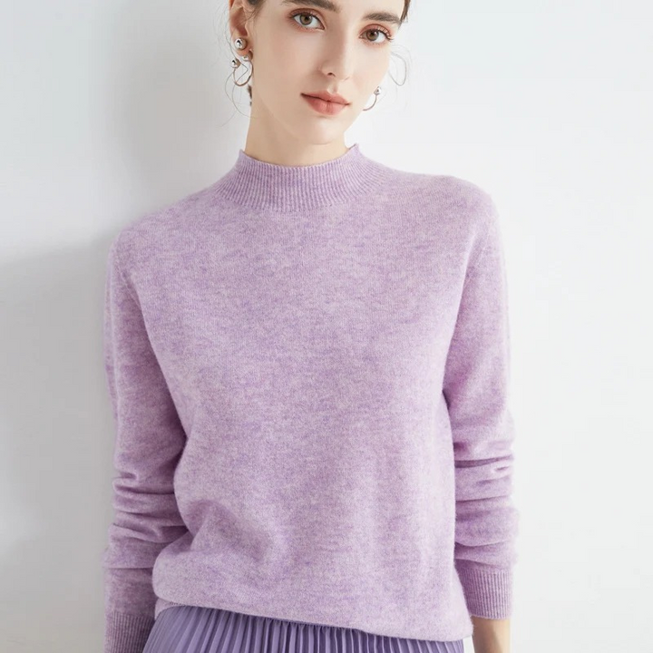 Drune | Cashmere Pullover Damen Rundhals Weicher und Leichter Strickpullover