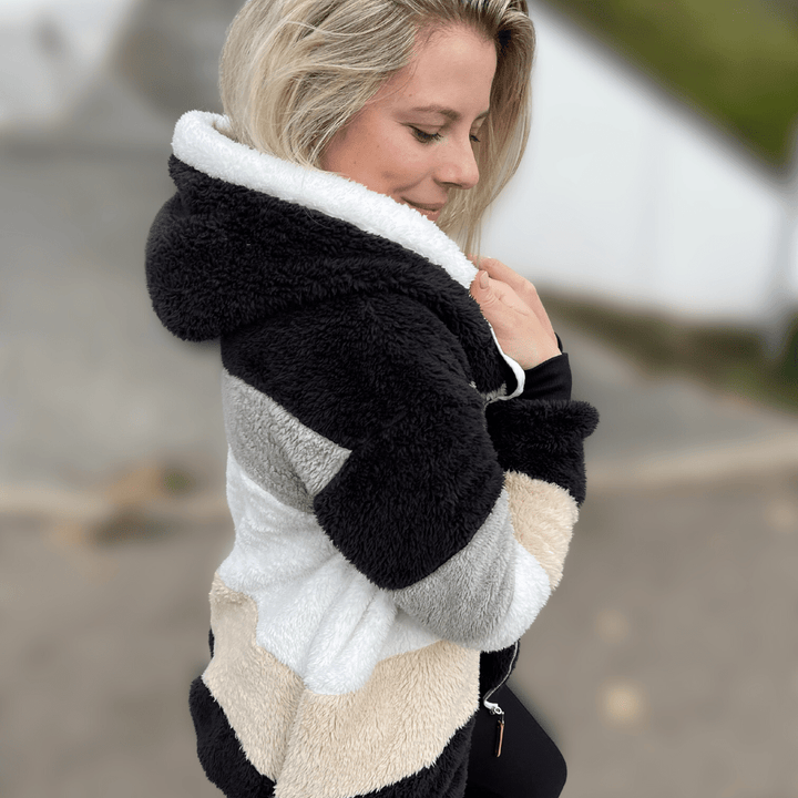 Drune | Mehrfarbige Fleecejacke für Frauen