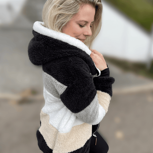 Drune | Mehrfarbige Fleecejacke für Frauen