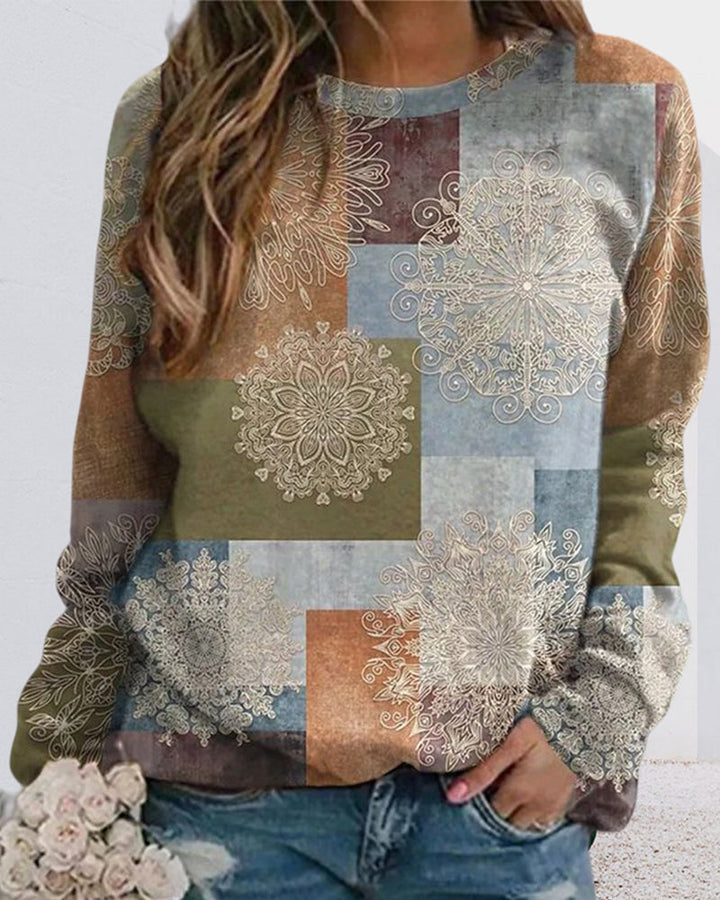 Drune | Lässiges Sweatshirt mit Rundhalsausschnitt