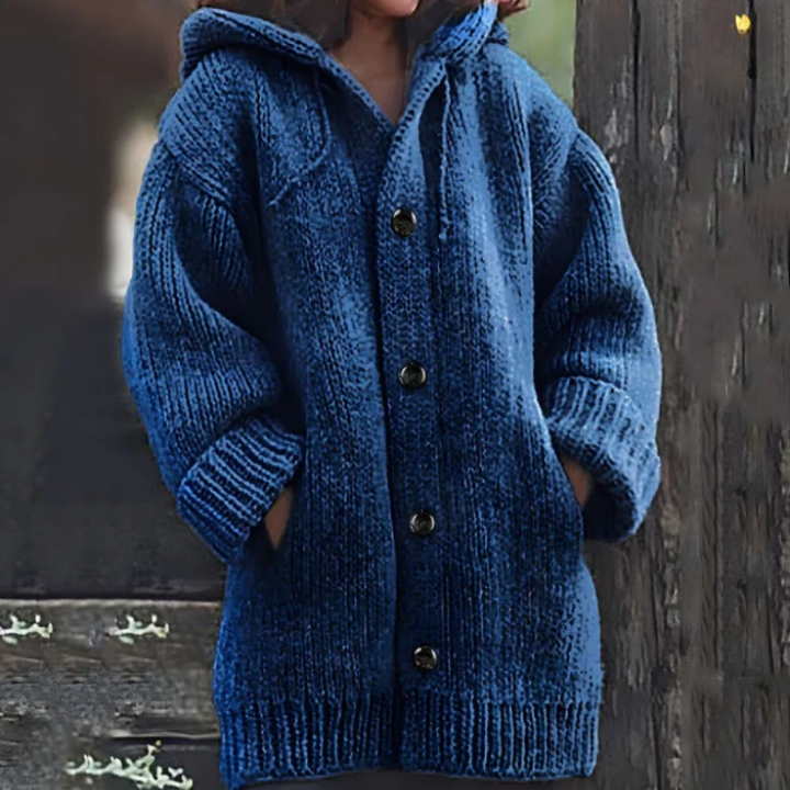 Drune | Lange Jacke mit Kapuze