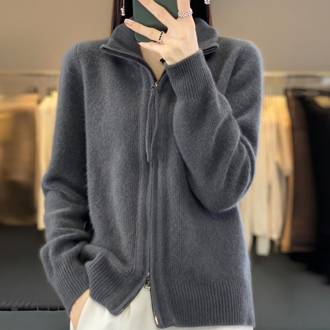 Drune | Eleganter und bequemer Reißverschluss-Cardigan