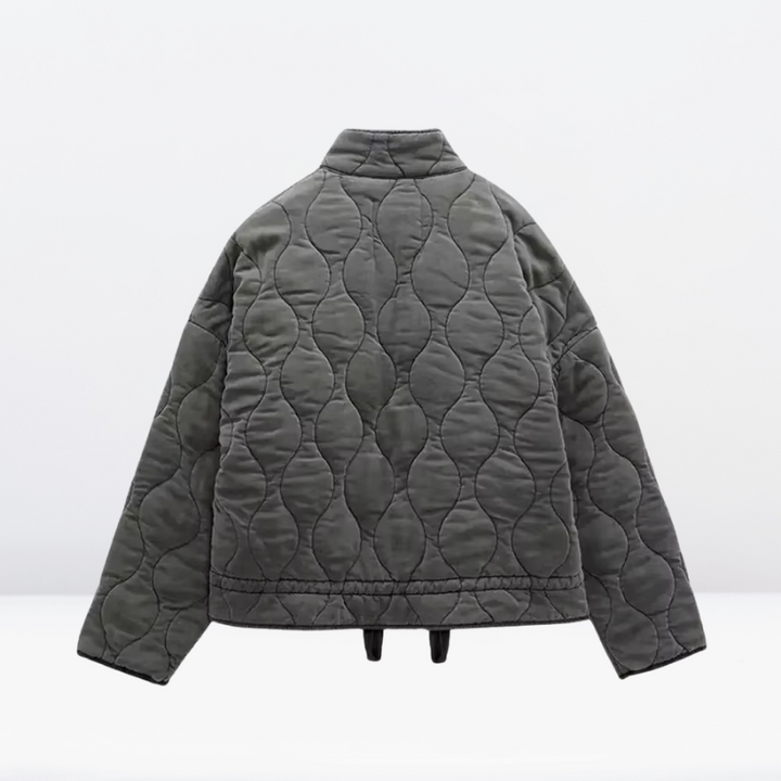 Drune | Damen Steppjacke mit Kordelzug & Reißverschluss