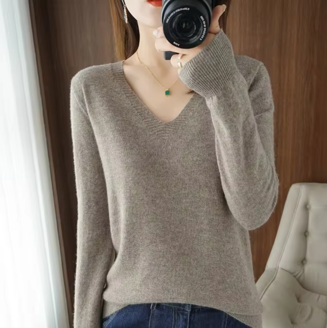 Drune | V-Ausschnitt Strickpullover