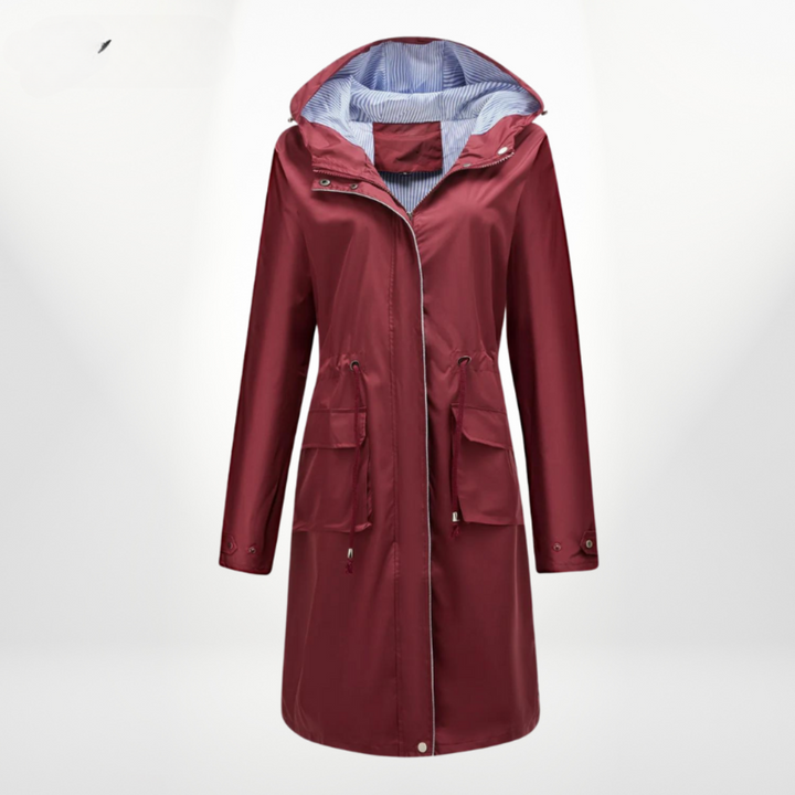 Drune | Damen Wasserdichter Trenchcoat Mit Kapuze